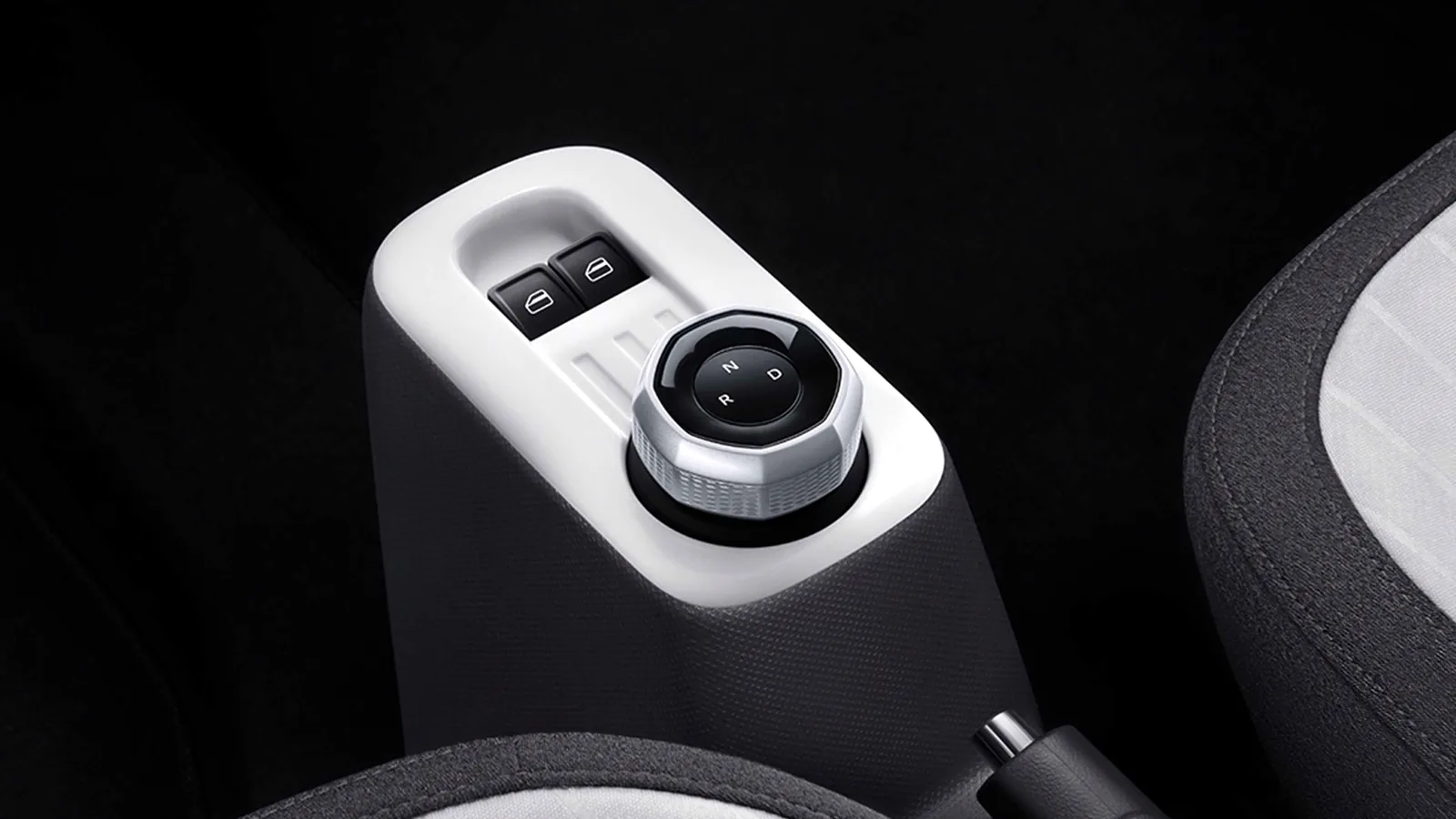 Rotary gear shifting button